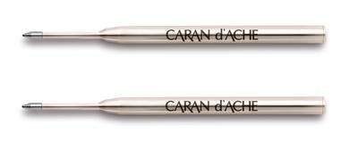 Caran d'Ache Goliath Ballpoint Pen Refills, Fine Blue (2-Pack)