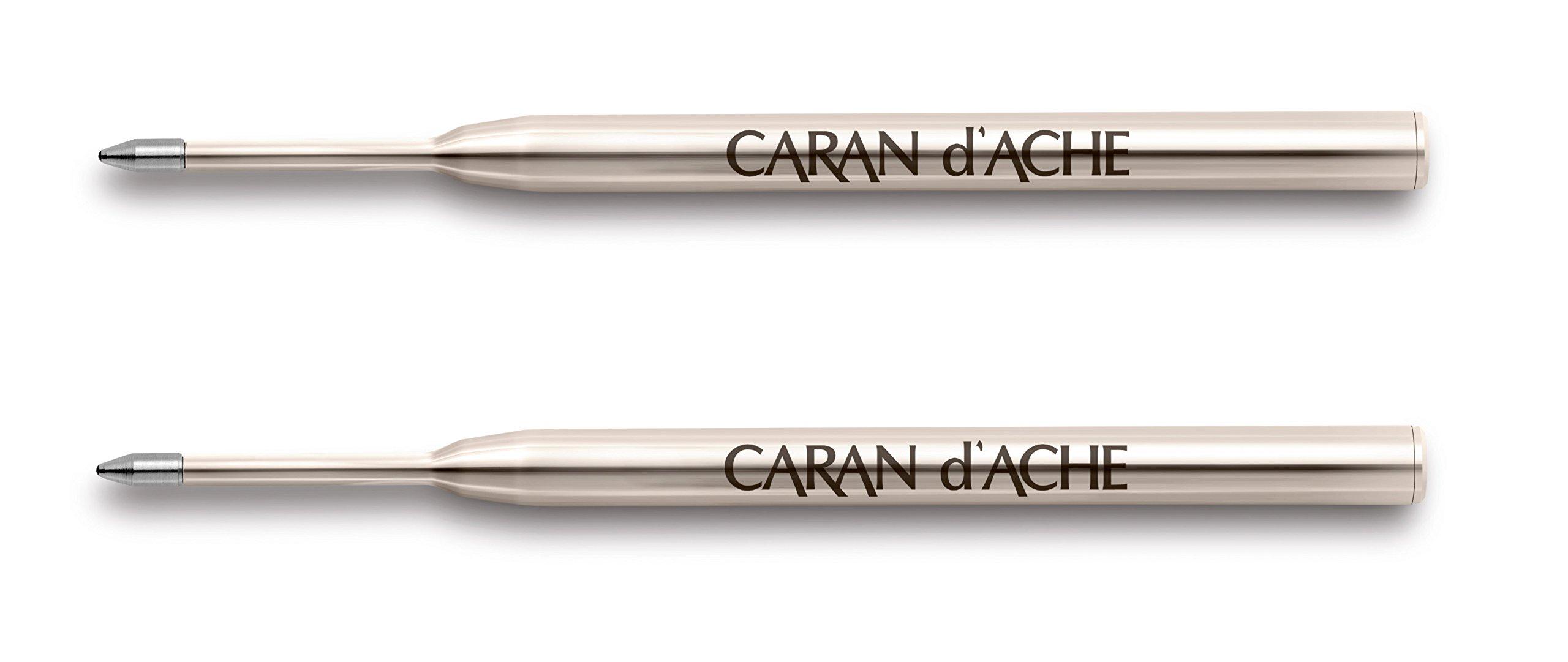 

Caran D ache Goliath Ballpoint Pen Refills, Fine Blue (2-Pack)