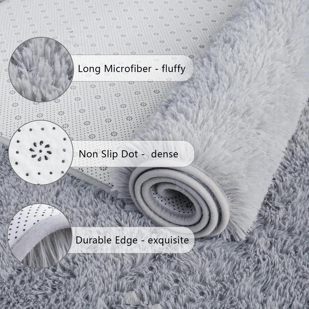 Soft Plush Machine-Washable Corridor Living Room Carpet, Bedroom Home Decoration Carpet, Multiple Colors To Choose From