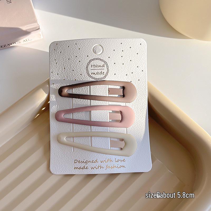 Simplistic Coffee Hair Clip for Women & Kids - No-Trace Side Bangs Organizer