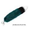 Foxes Furs Tail Pendant Keychain Fashion Tassels Keyring Bag Charm Keys Holder