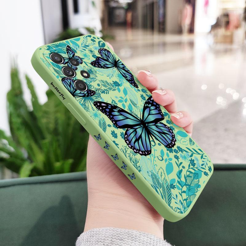 Coque Papillon Aurore Pour Samsung A56 A54 A36 A34 A26 A24 A14 A73 A53 A33 A23 A13 A17 A16 A07 A06 A52 A72 A32 A15 A25 A35 A55 5G