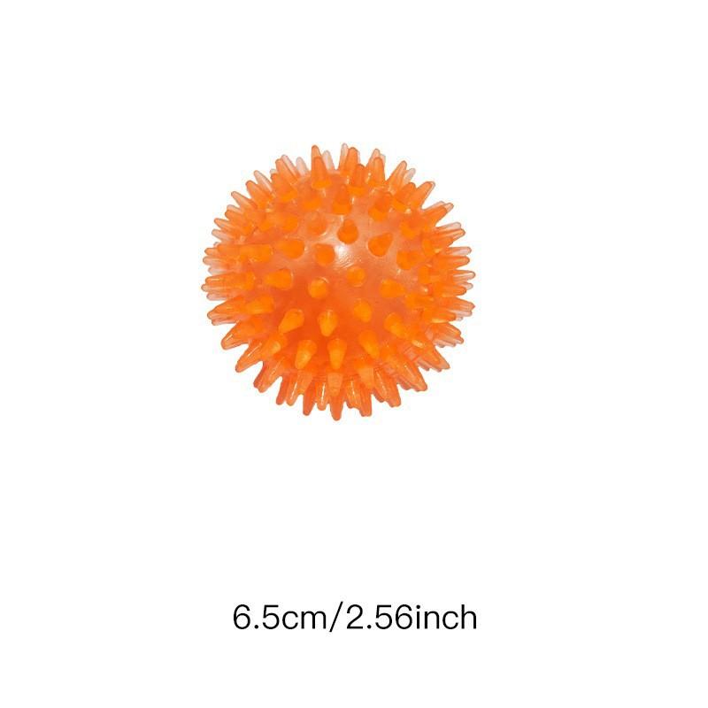 

Pet Elastic Spiky Ball Toy Durable Chewable Rubber Interactive Dog Toy for Aggressive Chewers and Training Activities One Size шафрановый