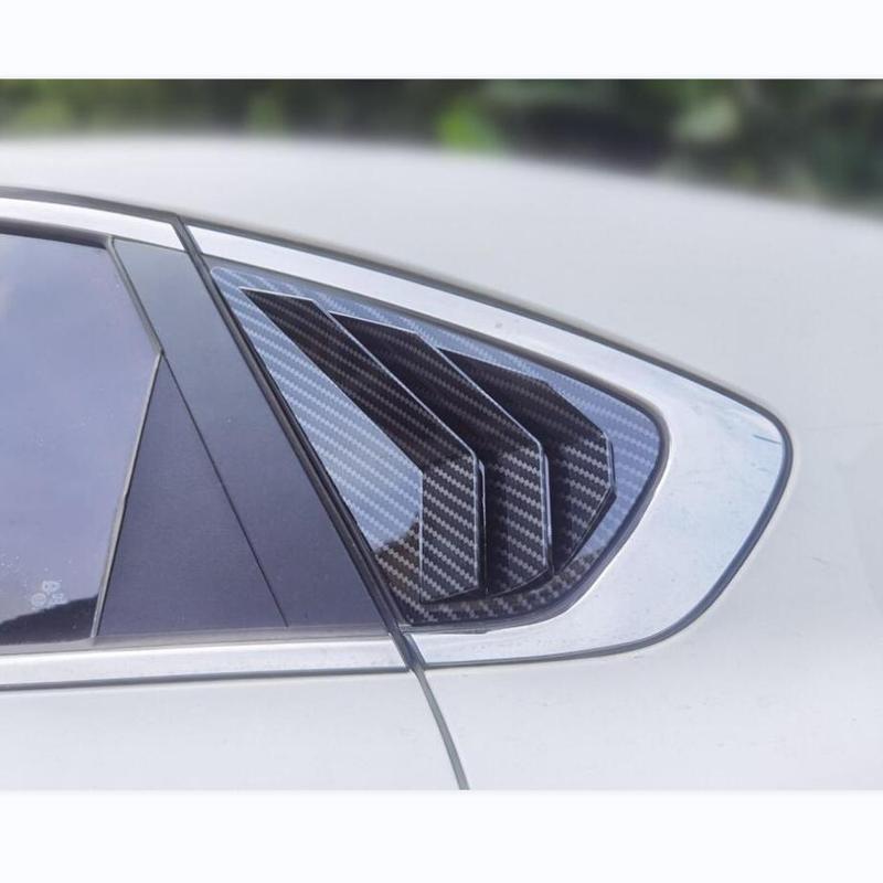 For Kia Cerato Forte K3  -  Car Styling Rear Window Side Vent Shutter Louver Panel Trim Cover Accessories Carbon Fiber