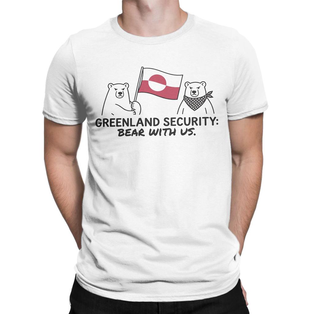 Camiseta Unisex Groenlandia No Está a la Venta Camisetas de Algodón Puro Camiseta Vintage de Manga Corta con Cuello Redondo Camiseta Talla Grande