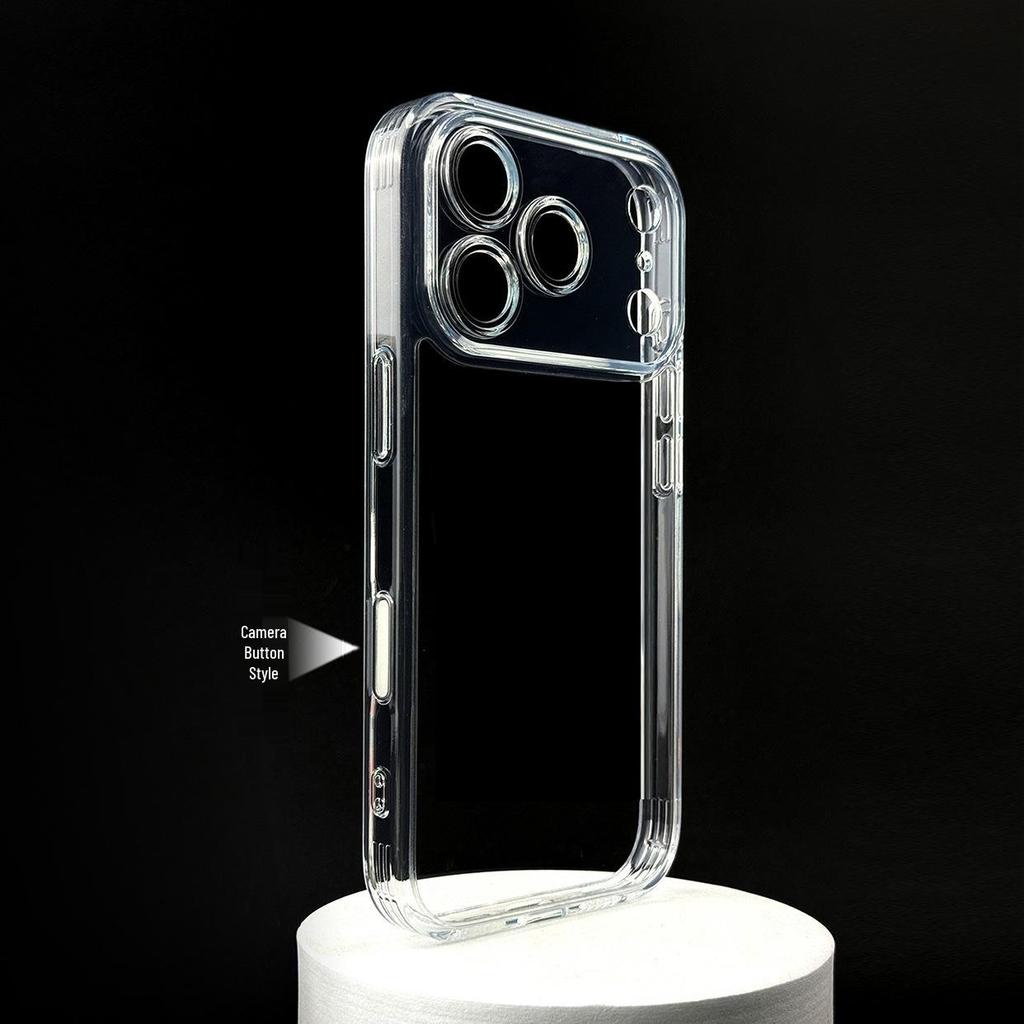 17Pro Max Transparent Magnetic Full Coverage Protective Case
