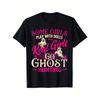 Real Girls Go Ghost Hunting - Ghosts Paranormal Researcher T-Shirt Selected Pure Cotton Interesting Design DIY Short Sleeve T-Shirt for Men, Soft And