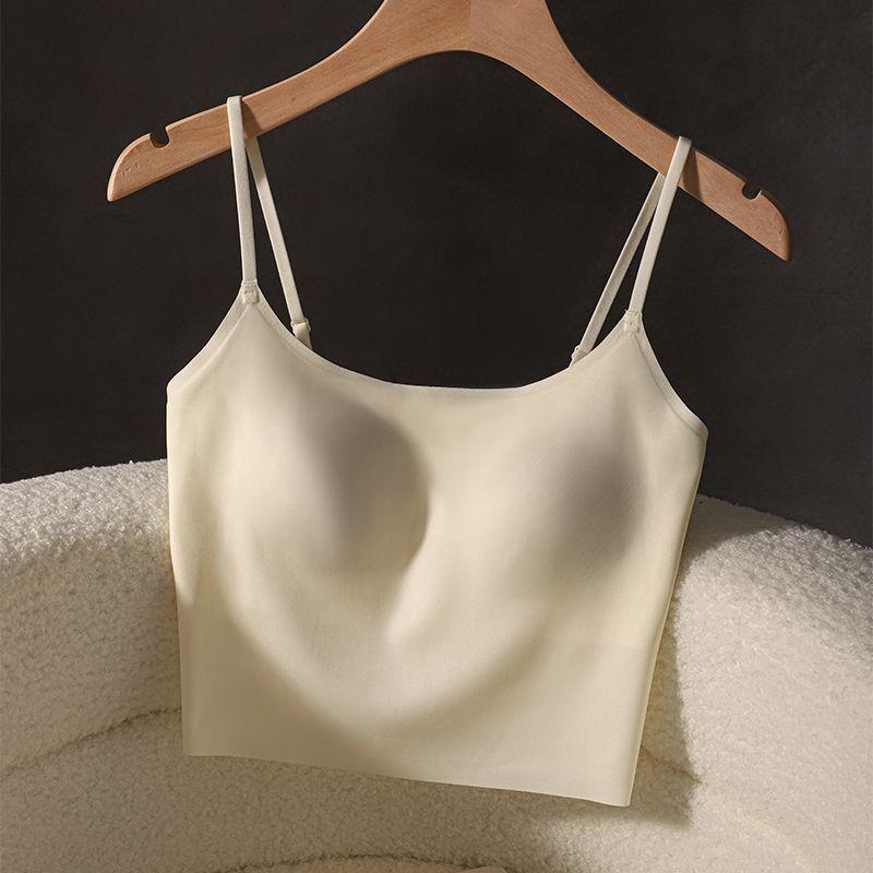 

Trackless Bras Backless Beauty Women One Piece Underwear Push Up Bras Girls Solid Tank Tops Club Party Bar Fashion Lady Casual Tops Sleeveless S світло-зелений колір