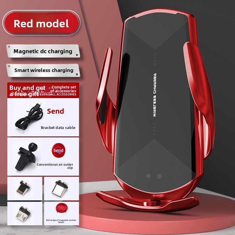 Car Wireless Charging Mobile Phone Holder Induction Opening and Closing Car Navigation Car Holder Wireless Charging 15W