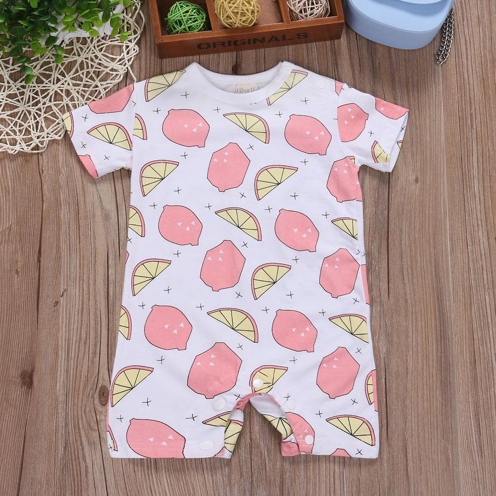 Adorable Newborn Baby Boy Girls Floral Romper Cotton Clothes Summer Outfits