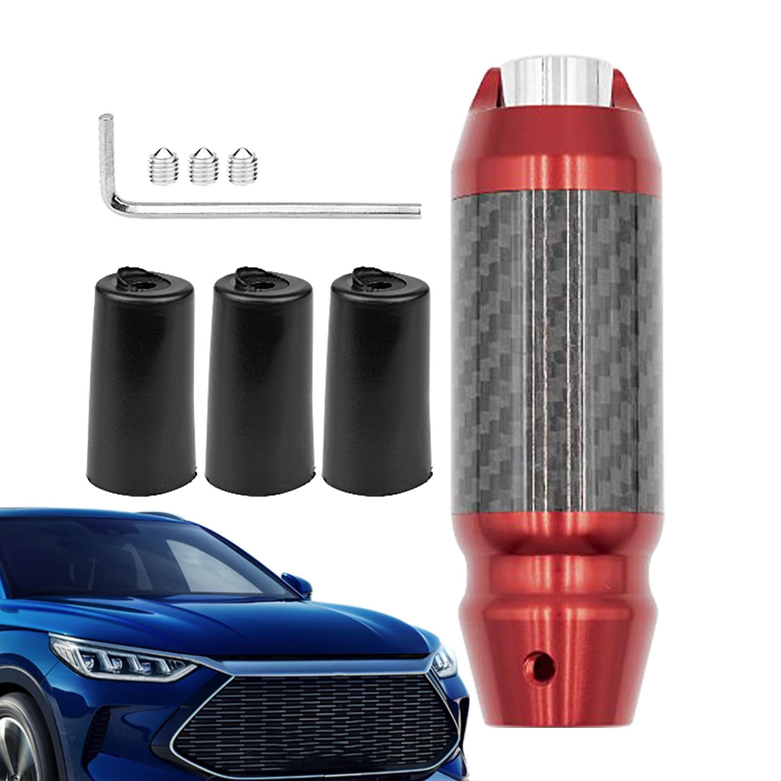 Carbon Fiber Gear Lever Shifter, Automatic Carbon Fiber Shift Knob | Ergonomic Shift Boot See description