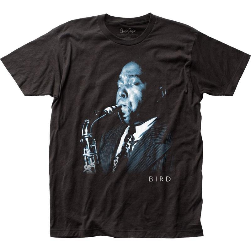 Charlie Parker Bird Unisex T-Shirt Music Classic Concert Jazz Band Tee New Black S