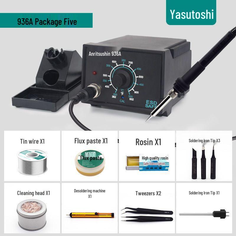 936A Industrial Electric Soldering Iron, 60W Adjustable Constant Temperature Repair Tool.