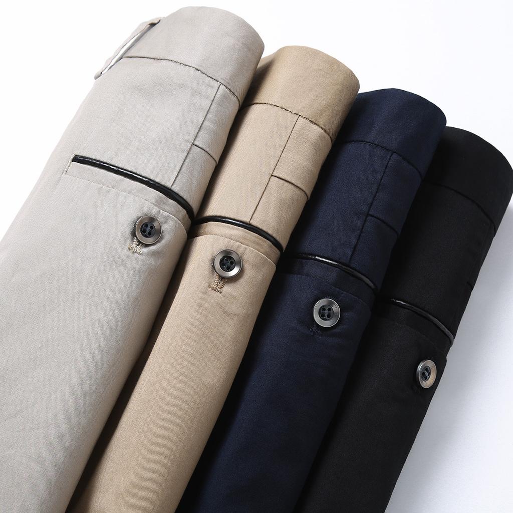 Men's Casual Pants with Long Staple Cotton