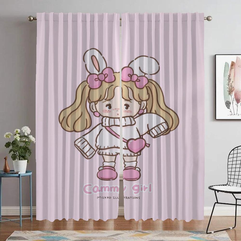 Anti-mosquito Curtains for Camera Mikko Curtains Child Room Halloween Decoration Blackout Curtain Shades Partition Living Modern