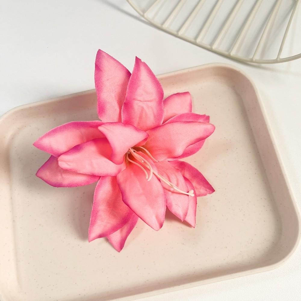 Silk Lily Lily Flower Hair Clip Simulation Flower Flower Shark Clip  Hair Accessories