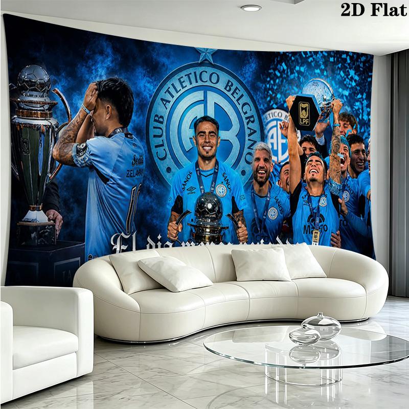CLUB ATLETICO BELGRANO Wall Tapestry Aesthetic Wall Hanging Printed Fabric Blanket Decorative Tapestries for Bedroom Living Room Home Decor