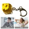 Cheese Keyboard Fidget Keychain Stress Anxiety Relief Portable Travel Kids Adults Mechanical Keyboard Clicker Decompression Button Sensory Toy
