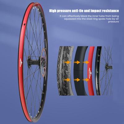 2Pcs Bicycle Rim Liner Strip MTB Mountain Road Bicycle Tire Rim Inner Tube Anti Puncture Tape 700C/26/27.5/29-Inch Tire Liner Protector Tape