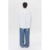 Customellow Oversized Fit Solid Shirt White C9sam26204whx