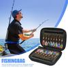 Fishing Lures Bag Wallet Case with Hard EVA Foam Box Wrap Spinner Container Bait Fly Fish Hook Pouch Storager Outdoor Enthusiast