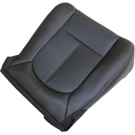 GXARTS Driver Side Bottom Replacement Leather Seat Cover Black #5B or 6B Compatible with Ford F250 F350 F450 F550 2011 2012 2013 2014 2015 2016