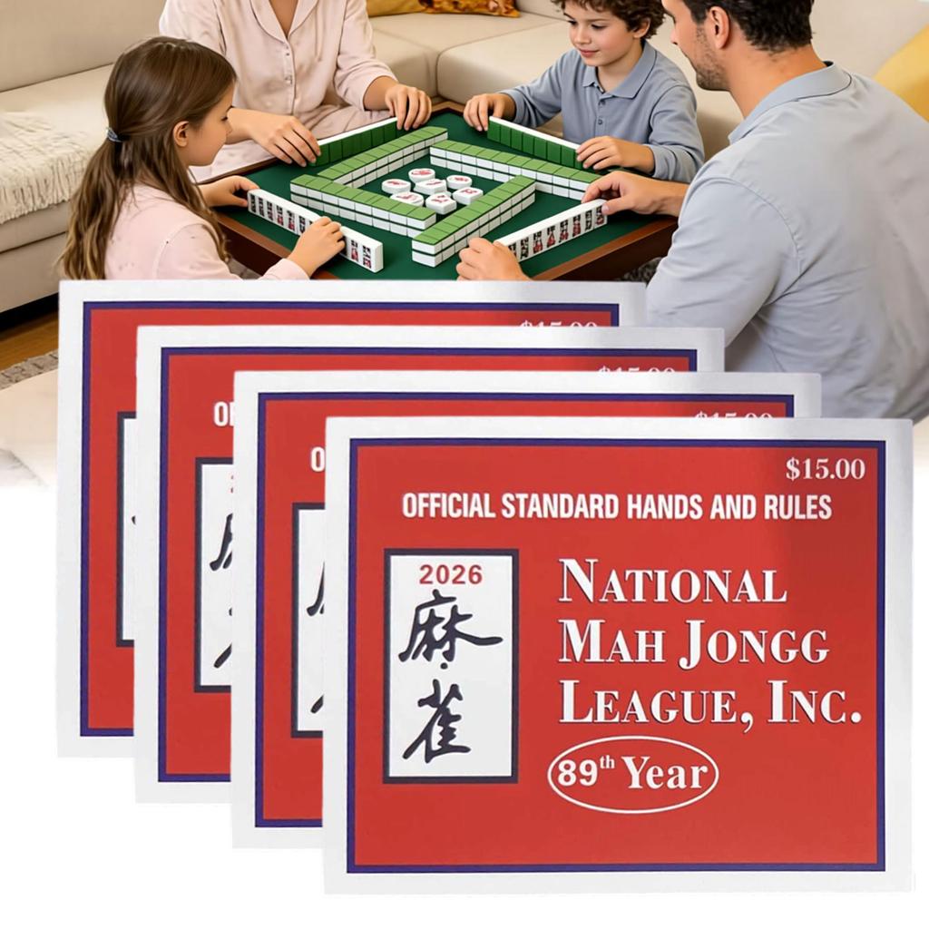 Mahjong-Karte 2026 Offizielle Überarbeitung – Mahjong-Karten in Großdruck 2026, Einfach zu Mahjong-Karte für Enthusiasten, 2026 Mahjong-Karten Offiziell Groß