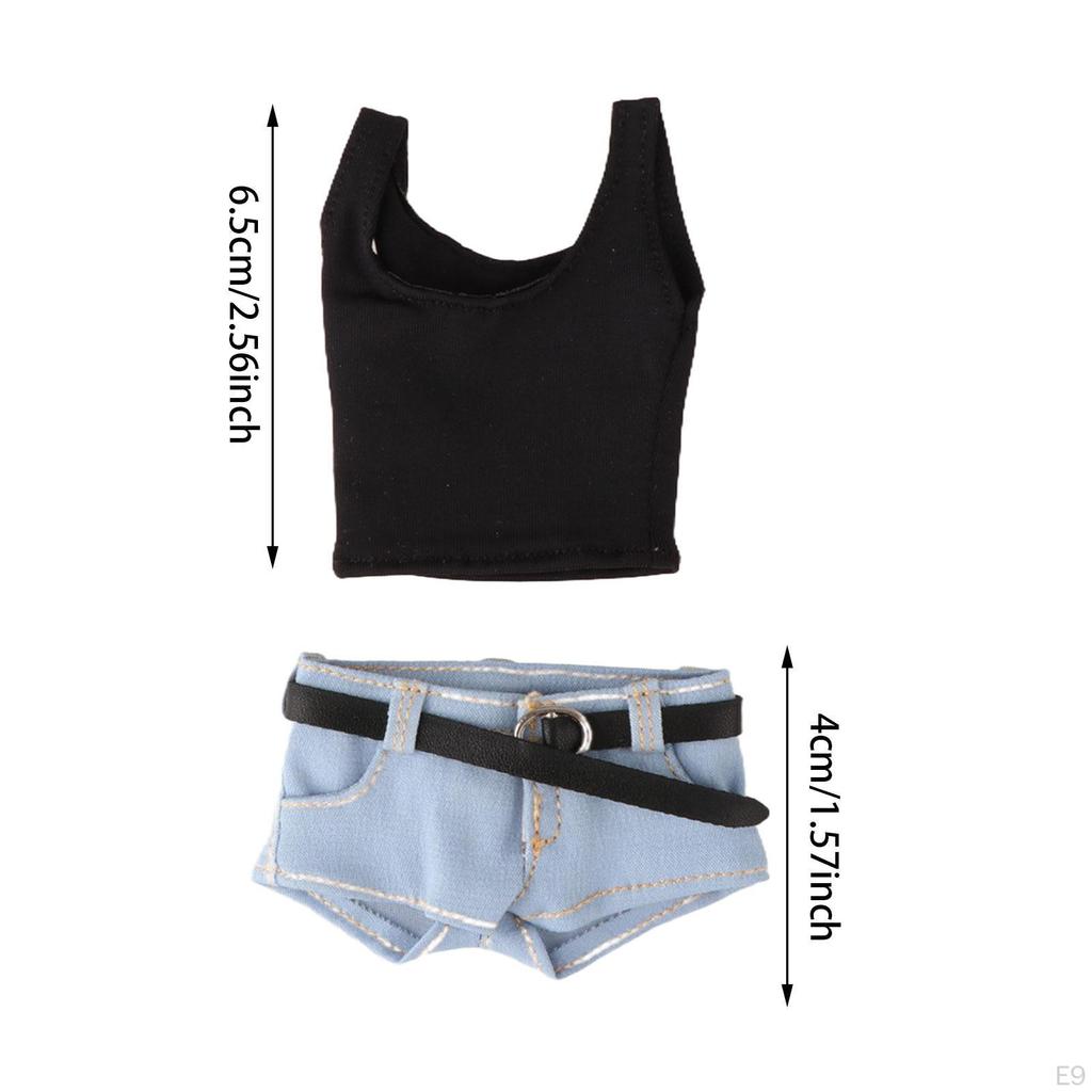 1/6 Scale Action Denim Outfit with Belt for 12'' Dolls