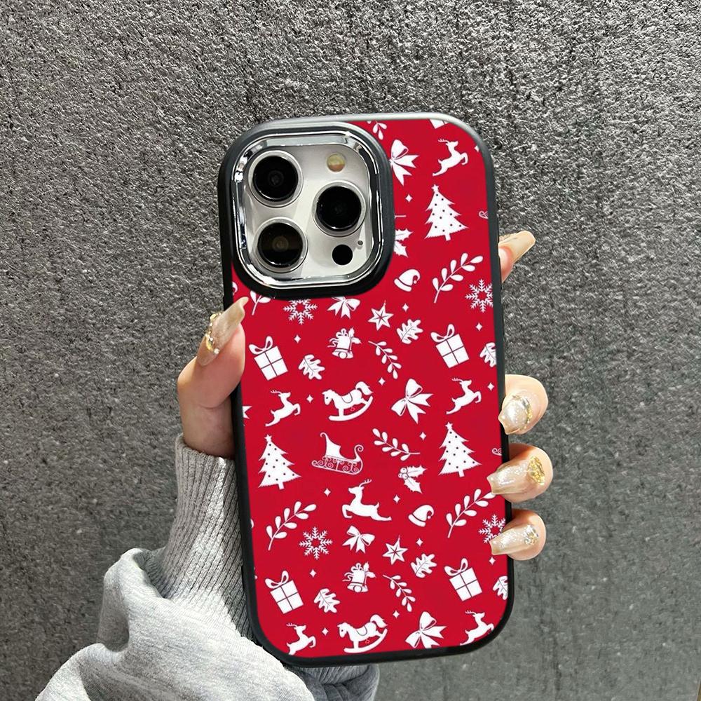 N111 Merry Christmas art Happy New Year мягкие чехлы для телефонов iPhone 16Pro — фото 7
