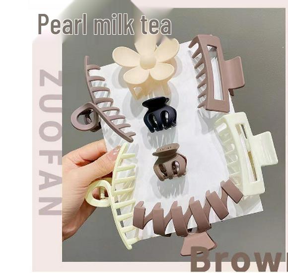 2025 Summer Fashion Hairpin: Elegant Back-of-Head Shark Clip for Women