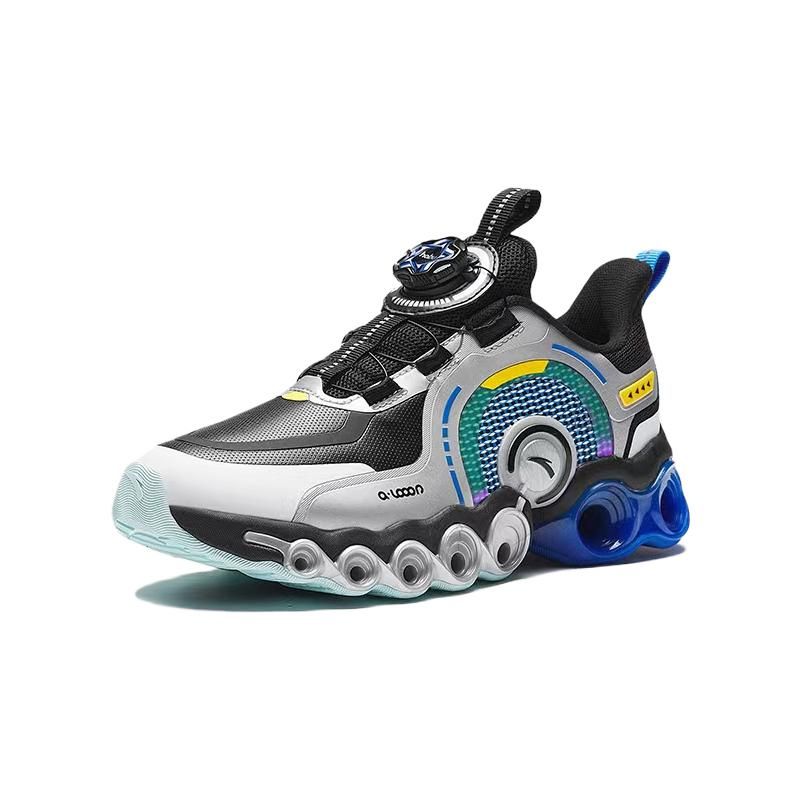 Anta Comfortable Versatile Shock Absorbing Durable Low Top Kids Running Shoes Kids Running Shoes Black Blue 312345580N-1