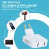 Eu Plug Adapte 4 In 1 Wall Outlet Extension Eu Electrical Socket 180 Degree Plug Adapter Travel Aadapter Portable Power Converte