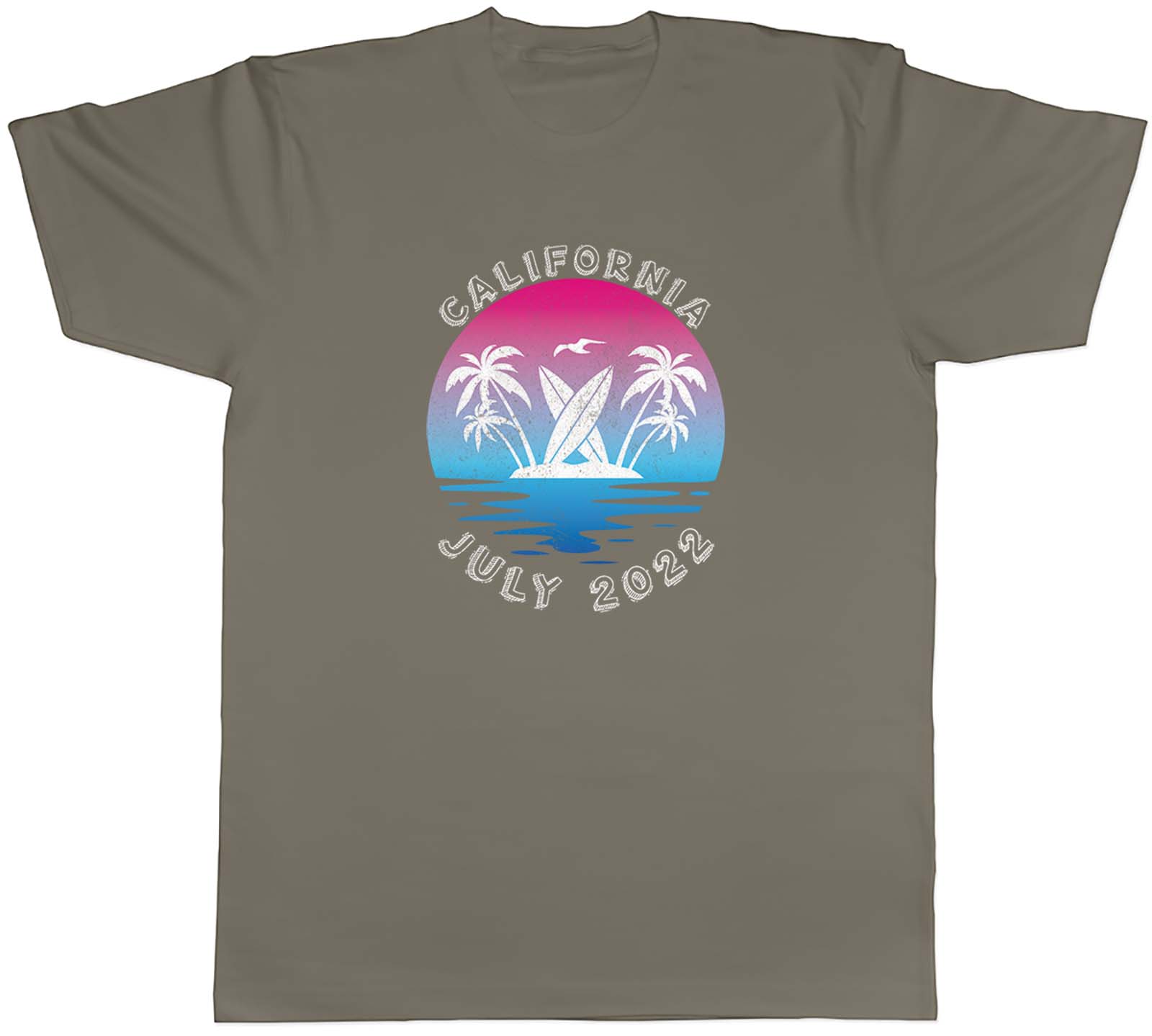 Personalised Surfing Sunset Beach Mens Unisex T-Shirt Tee Gift XXL
