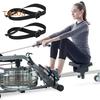 2Pcs Rowing Machine Foot Strap Heavy Duty Adjustable Feet Strap Replacement Multi-functional Fitness Equipment Auxiliary Webbing with Buckle
