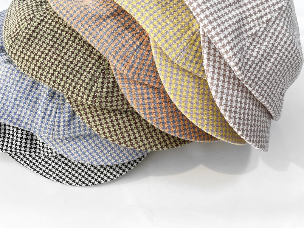 Women's Unisex Houndstooth Check Boy Cap Ball Cap Basic