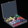 Transparent Bobbin Storage Box 36 Grid with Colorful Bobbin Thread Sewing Machine Supplies