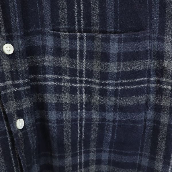 markaware Made in Japan Cashmere Blend Check Pattern Long sleeve Button down shirt Women Used