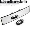 Mandark Car Rear View Mirror, 12 Inch Panoramic Clip On Convex Auto Rearview Mirror, HD Anti Glare & Wide Viewing Range Vehicle Interior Accessories,