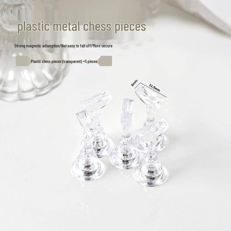 Fairy Aurora Iridescent Nail Art Practice Base & Holder: Thickened Acrylic Magnetic Display Stand