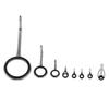 8 pcs Fishing Rod Guides Eyes Telescopic Surf Casting Rod Guides s Tip Tops Repair Kit Fishing Tools