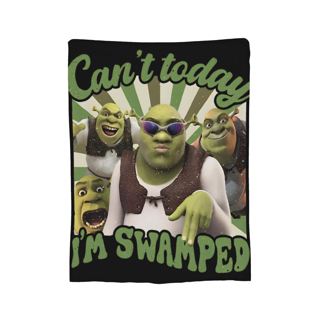 Funny  S-Shreks Pattern Blanket Cover  Plush Throw Blanket Summer Air Conditioning Decoration Ultra-Soft Warm Bedsprea,