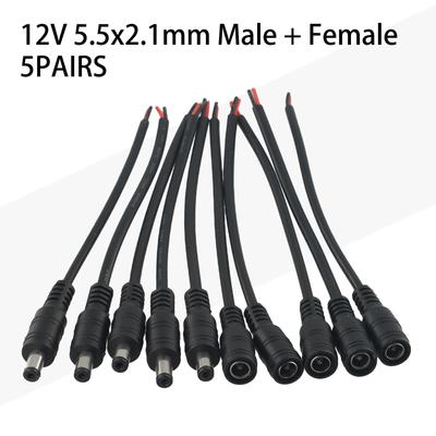For Connecting LED Light Dc Power Cord 1pin 22AWG 30cm Length