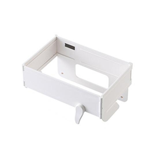 Trash Can Holder Foldable Under Sink Trash Bag Organizer Large Opening Compact Portable Waste Storage Rack