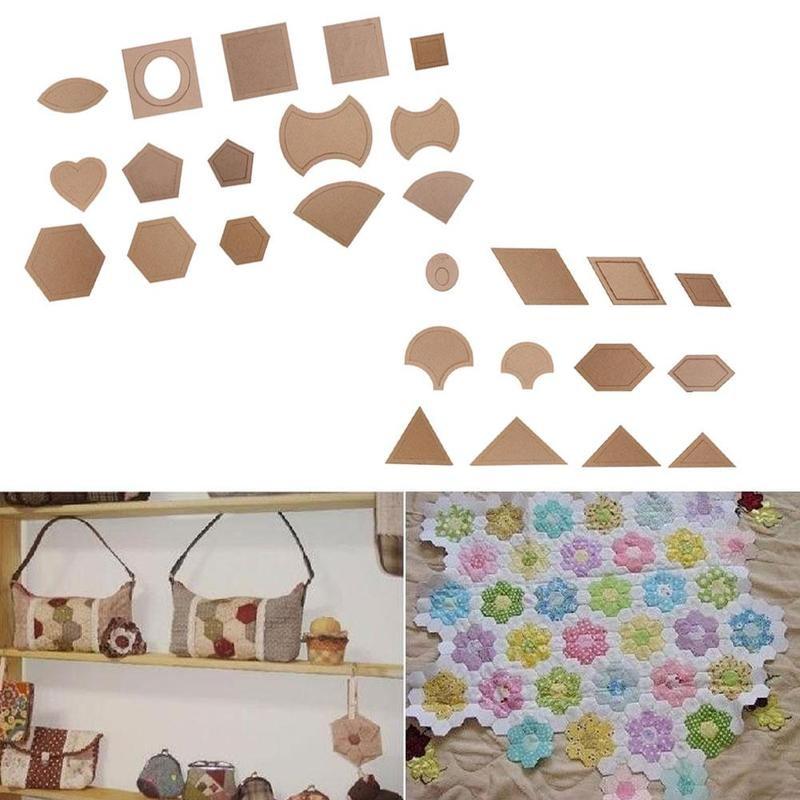 Creative 1 Set 54PCS Mixed Quilt Patterns Acrylic Styling Tool Diy Tools For Patchwork Quilter Cloth For Quilting Supplies