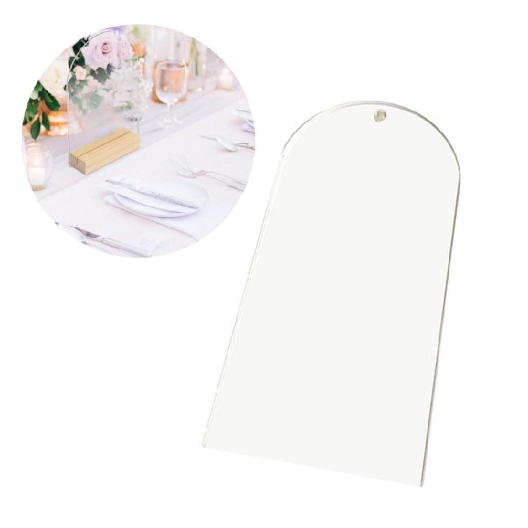 10pcs DIY Clear Acrylic Wedding Table Sign Luggage Birthday Festival Party Table
