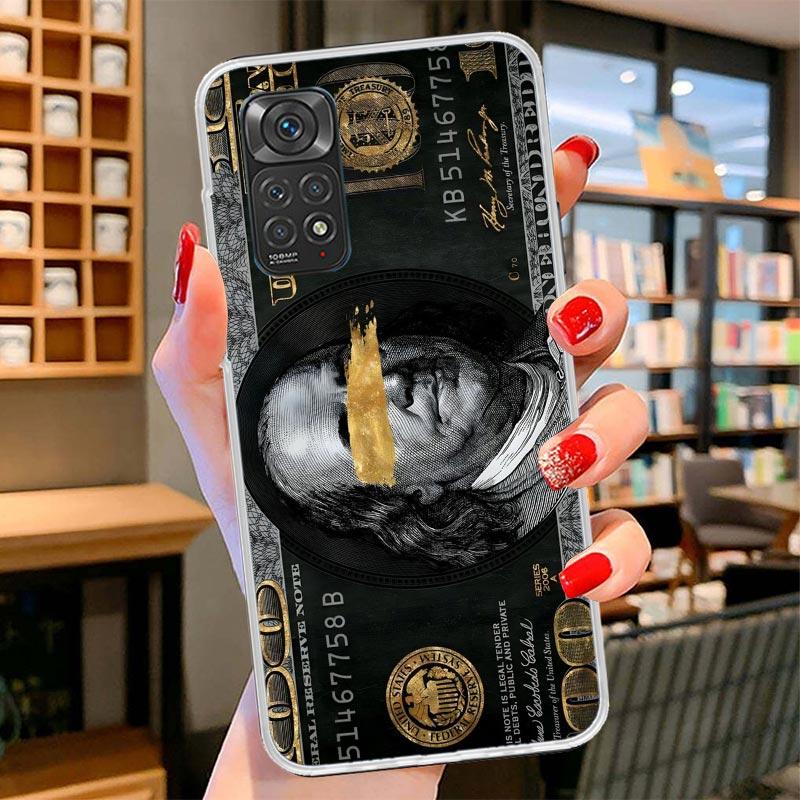 Banknote Dollar Cash Money Cover Phone Case For Xiaomi Redmi Note 15 14 13 12 11 10 Pro Plus 14S 12S 11S 11T 11E 10S Soft Fundas