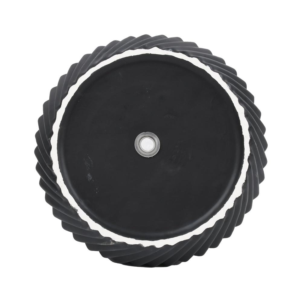 Ceramic Ridge Planter 2 Pack with Drainage Holes Indoor Outdoor Plant Pot Modern Home Decor Perfect Gift Succulents and Foliage