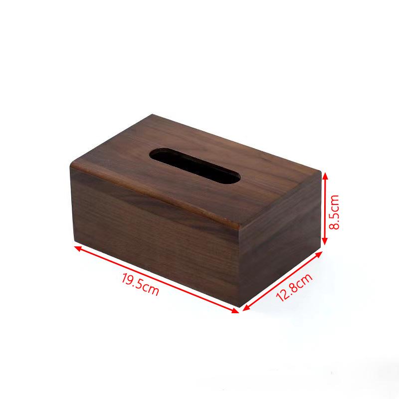 Bamboo Wood Paper Towel Box - Modern Desktop & Car Storage, Creative Bamboo Material, Suitable for Home.