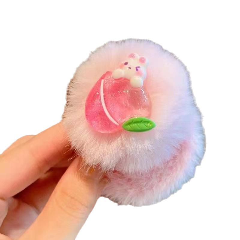 Children's Plush Cartoon Hair Ties - Soft, Cute, and Gentle On Hair