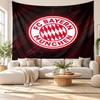 Bayern München Vægtæppe, Blødt Stof Vægophæng, Dekorativ Baggrund til Soveværelse Hjemme Vægkunst